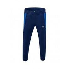 Erima Traingshose Six Wings Worker lang (100% Polyester, sportliche Passform) royalblau/navyblau Herren